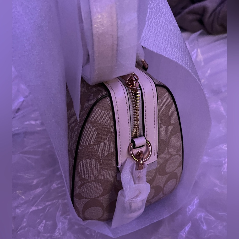 COACH Rowan Satchel In Signature Canvas - Picture 8 of 8